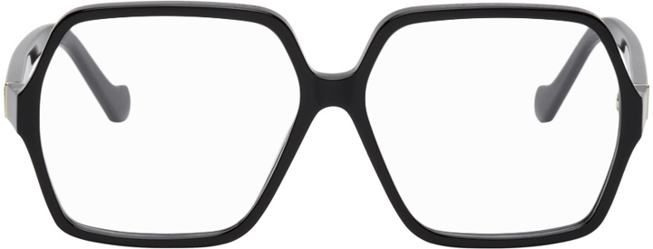 Photo: Loewe Black Thin Pentagon Glasses