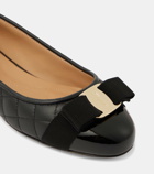 Ferragamo Varina quilted leather ballet flats