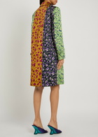 LA Double J Precious Floral-jacquard Woven Coat Yellow