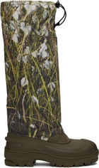 ROA Khaki Rubber Tall Boots