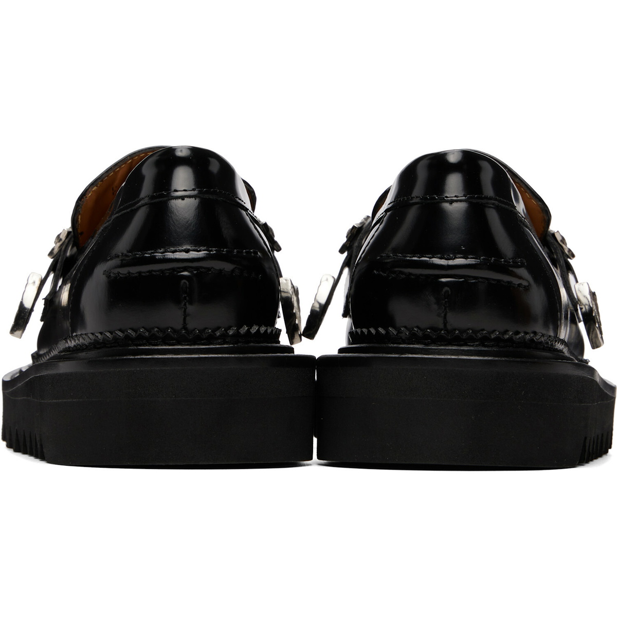 Toga Virilis Black Leather Loafers