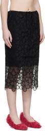 Cecilie Bahnsen Black CBbria Midi Skirt