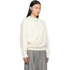 Hed Mayner Off-White Asymmetric Sweatshirt