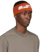 Rick Owens DRKSHDW Orange Logo Headband