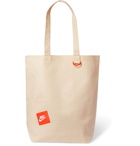 Nike - Logo-Appliquéd Cotton-Canvas Tote Bag - Neutrals