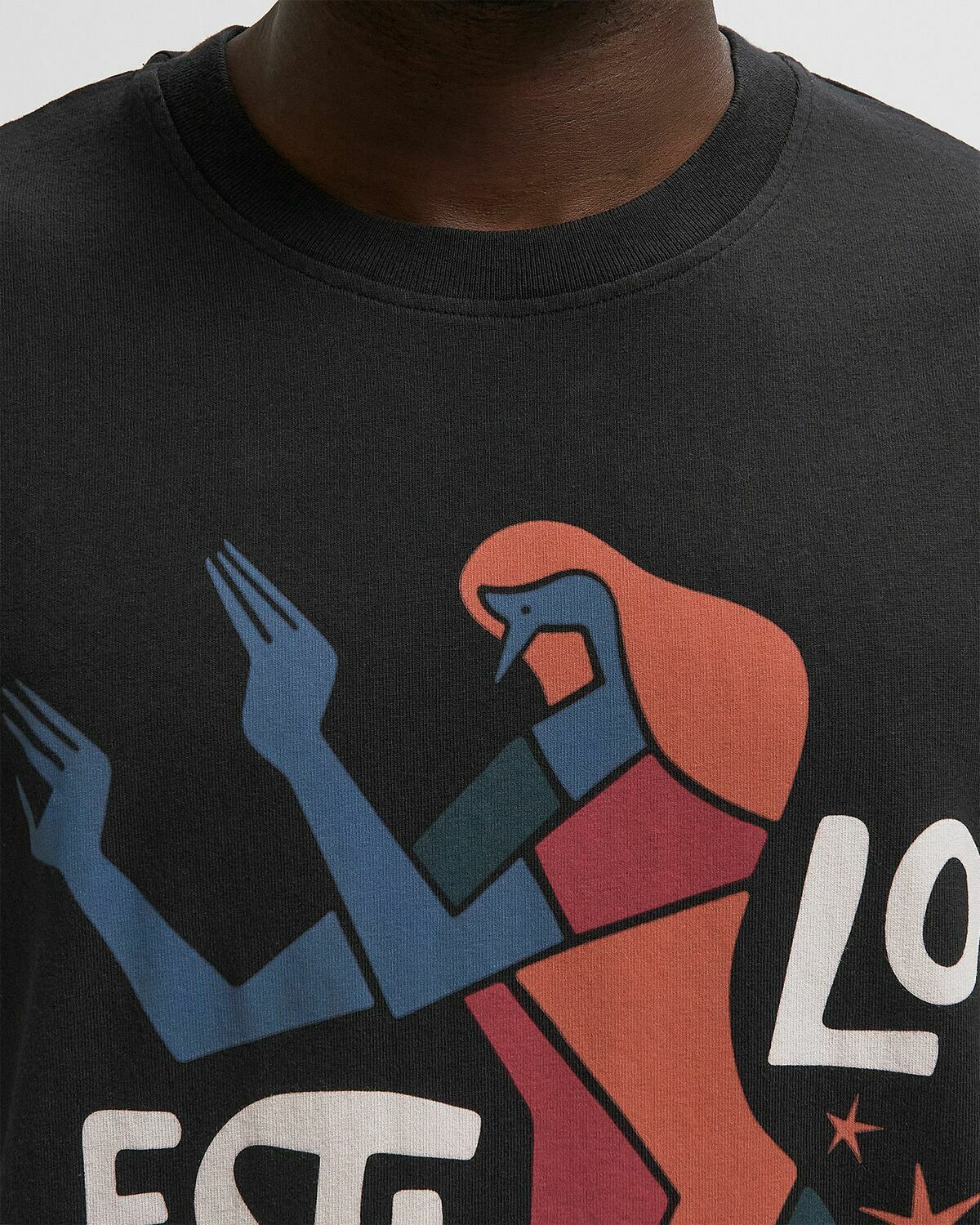 By Parra EL STILO DISCO TEE silver Mens Shortsleefe