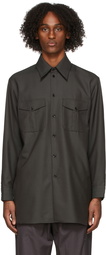 Lemaire Grey Officer Shirt