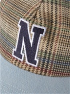 Noah - Logo-Embroidered Checked Linen Baseball Cap