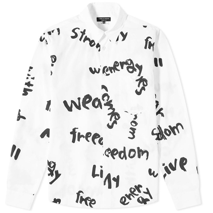 Photo: Comme des Garçons Homme Plus Freedom Letting Shirt