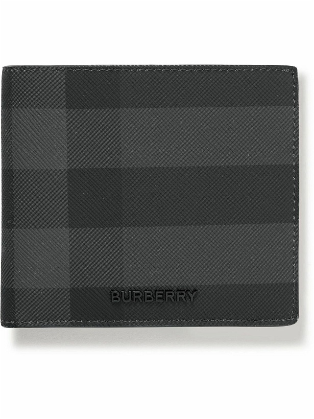 Photo: Burberry - Logo-Embellished Checked Coated-Canvas Billfold Wallet