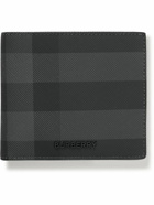 Burberry - Logo-Embellished Checked Coated-Canvas Billfold Wallet