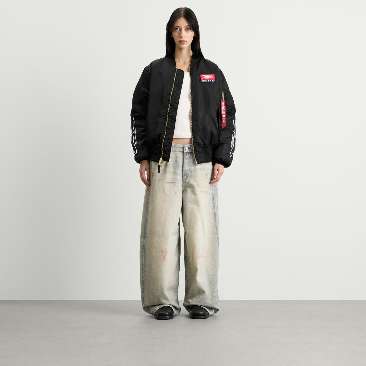 END. x Alpha Industries MA-1 Bomber Jacket in Black