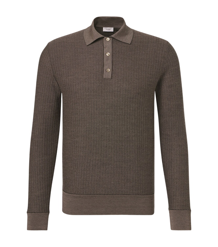Photo: Agnona Wool and silk polo sweater