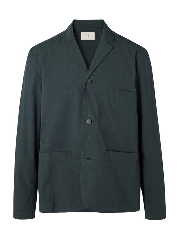 Photo: Folk - Cotton Suit Jacket - Gray