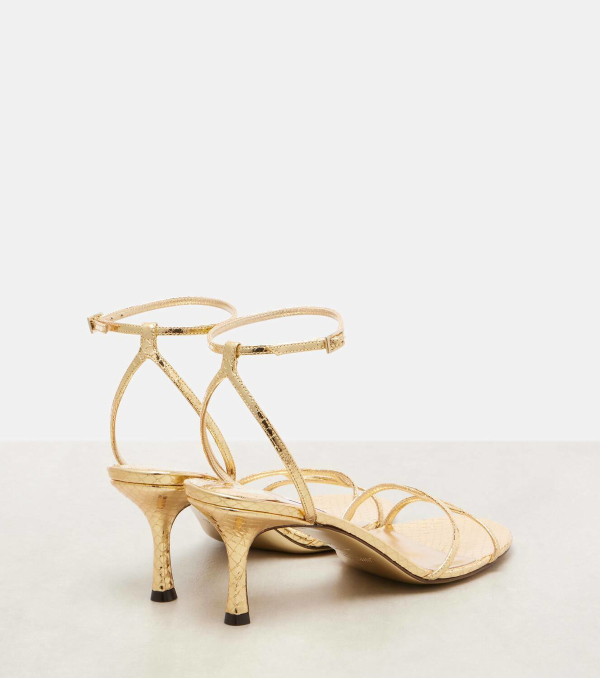 Jimmy Choo 1998 Leo 65 metallic leather sandals Jimmy Choo