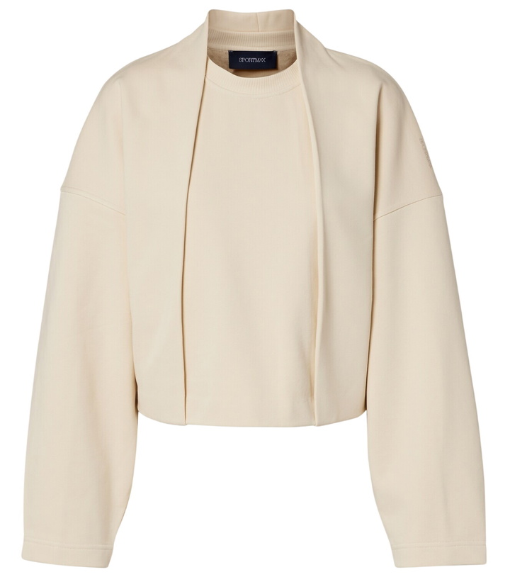 Photo: Sportmax Minnie cotton-blend jersey sweatshirt