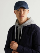 A.P.C. - Charlie Logo-Embroidered Cotton-Jersey Baseball Cap - Blue