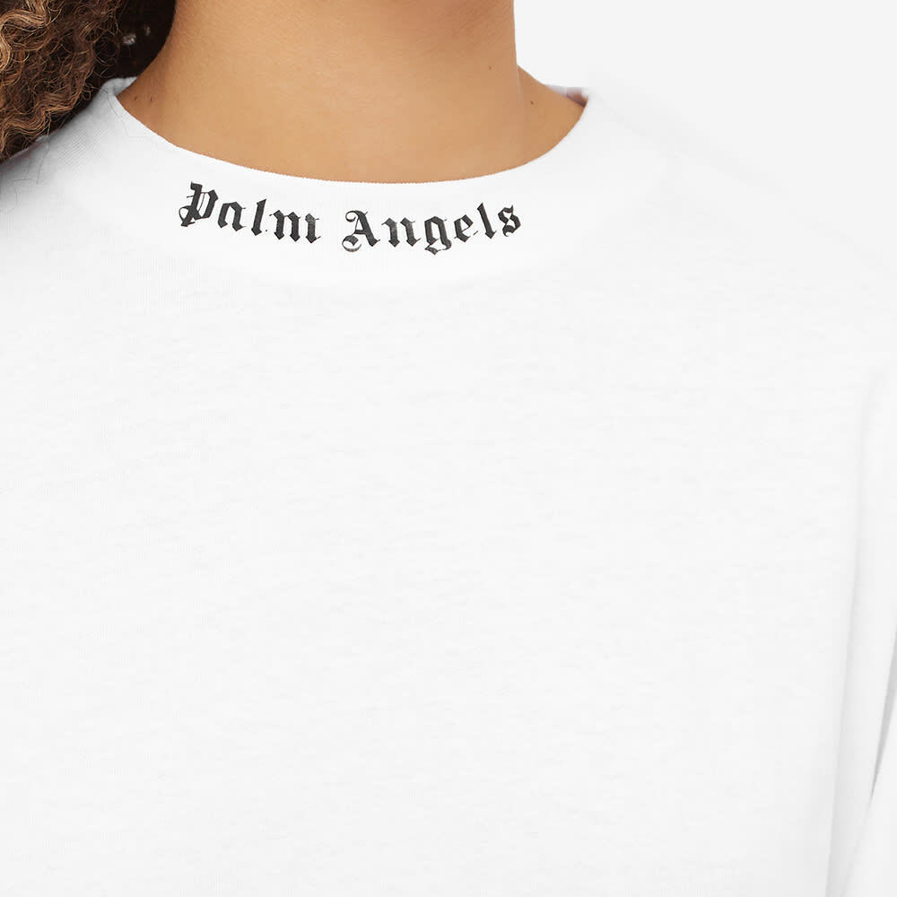 【PALPAL】 PALPAL LOGO L/S TEE White Palm Angels Women's Long Sleeve Classic Logo T-Shirt in