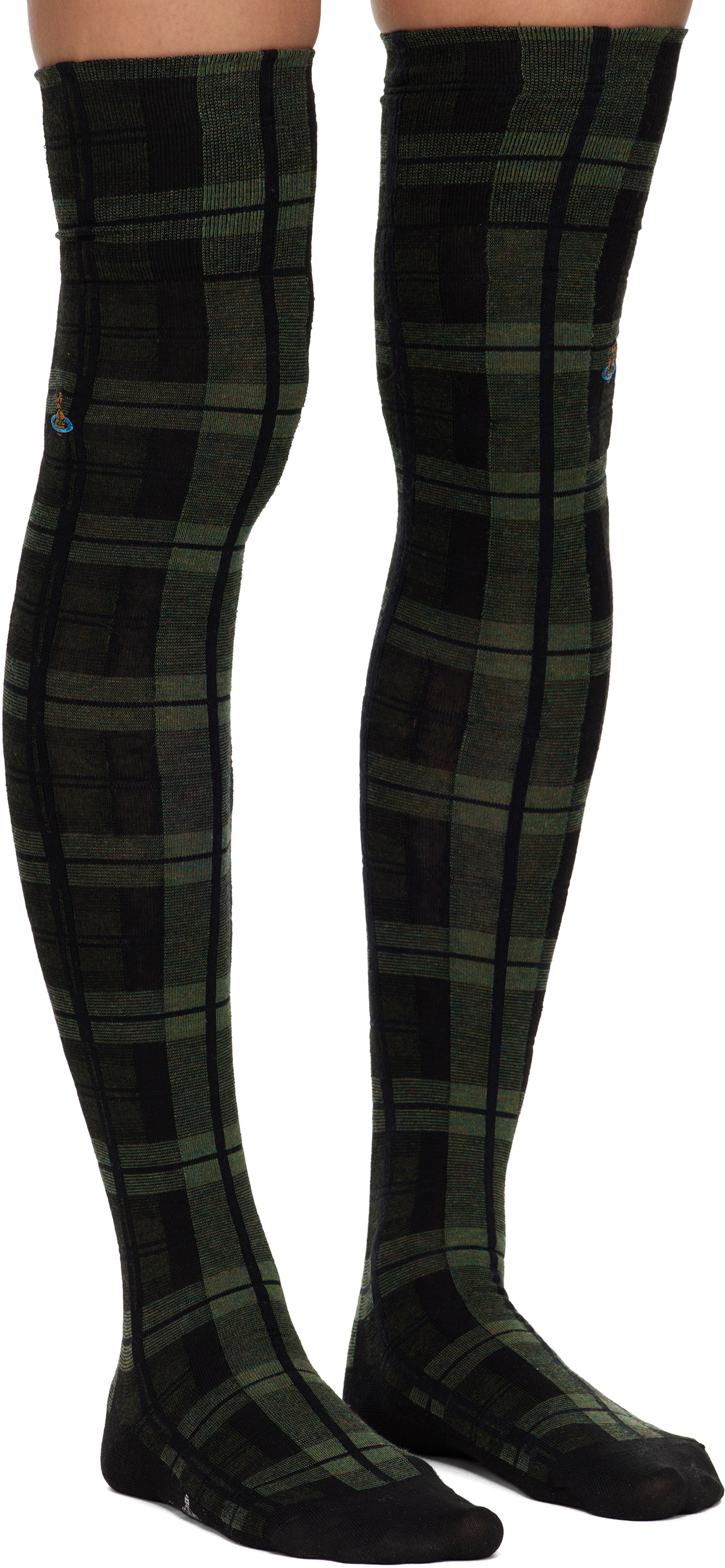 Vivienne Westwood Green Over The Knee Socks