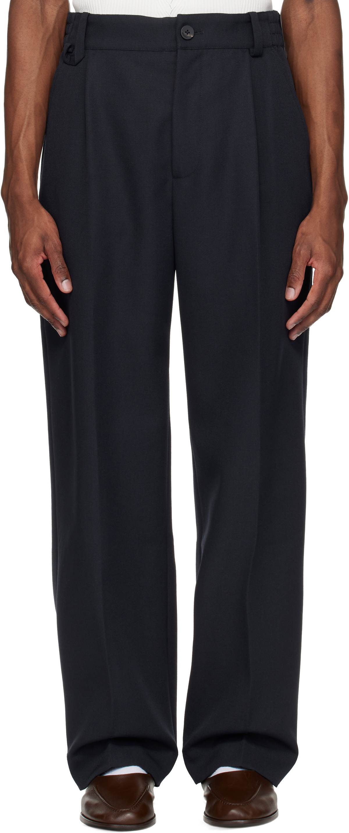 JACQUEMUS Navy 'The Croisière' Trousers