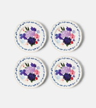 Bitossi Set of 4 floral porcelain plates