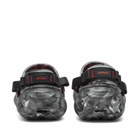 Crocs Echo Marbled Slide in Black/Flame
