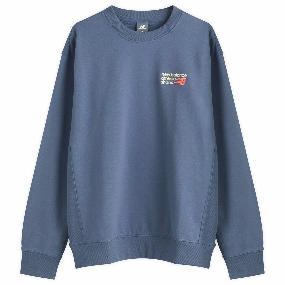 New Balance Athletics Premium Logo Crew Sweat in Vintage Indigo