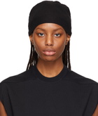 Rick Owens Black Medium Virgin Wool Beanie
