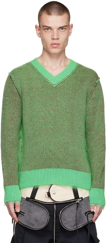 Photo: Craig Green Green Brushed Reversible Sweater
