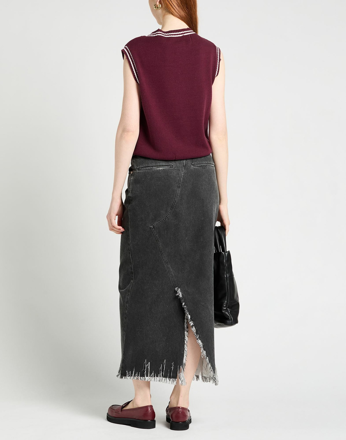 Marni Womens Denim skirt Lead