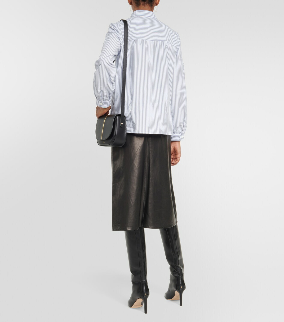 A.P.C. Loula striped cotton blouse