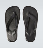 Auralee Leather thong sandals