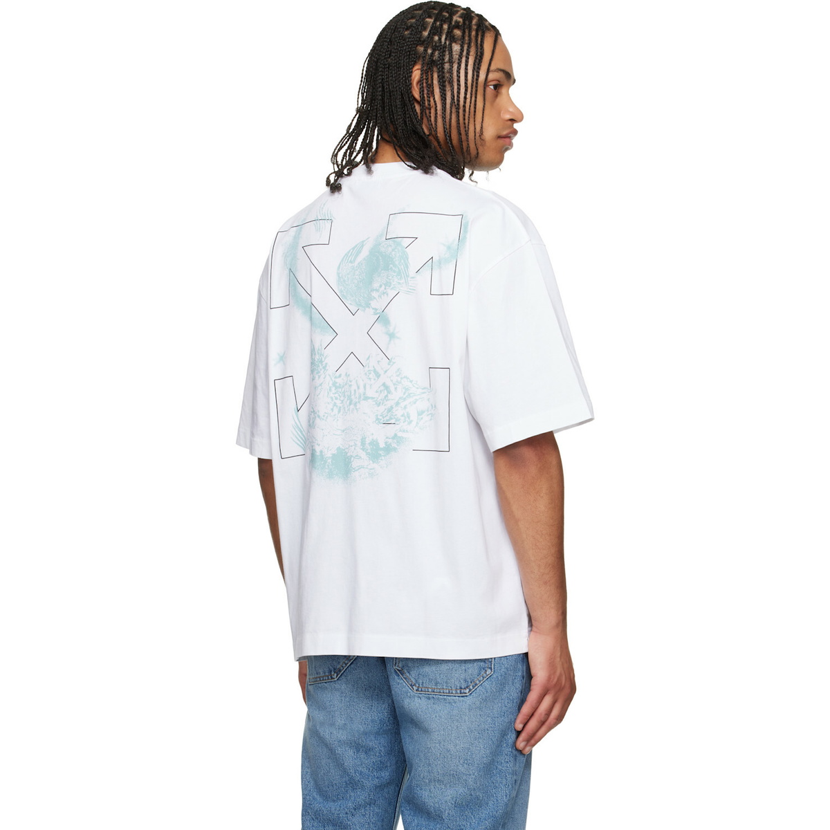 Off-White White Moon Arrow S/S Skate T-shirt