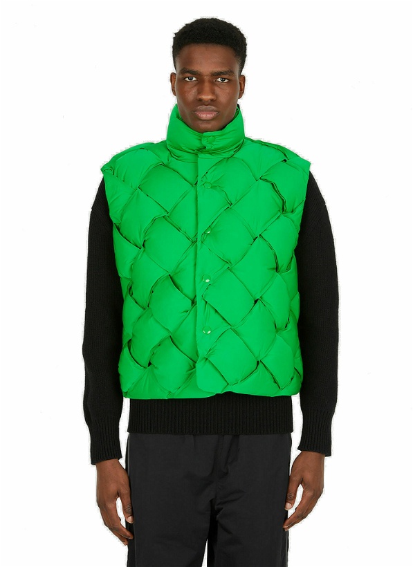 Photo: Intrecciato Tech Sleeveless Jacket in Green