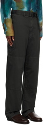 LEMAIRE Green Paneled Trousers