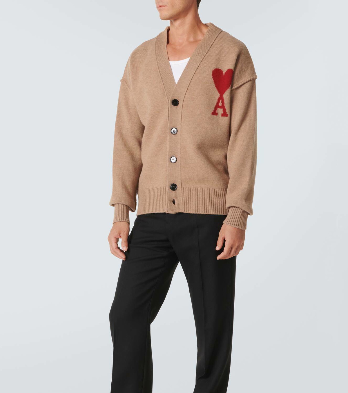 Ami Paris Ami de Cœur wool cardigan AMI