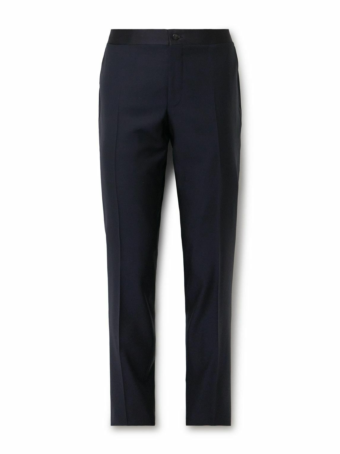 Noak 'Verona' wool-rich skinny tuxedo suit pants with satin side stripe in  black | ASOS