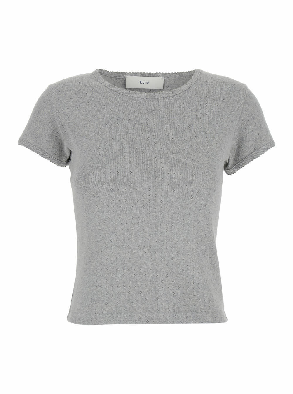 DUNST Women's Unisex Informal Shirt in Soft Beige Stripe Dunst