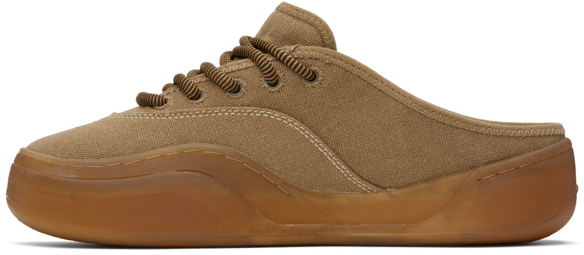 ERL Beige Camino Mule Sneakers ERL ERL Beige Camino Mule Sneakers ERL