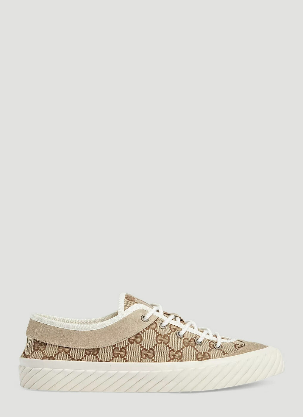Gucci - Monogram Sneakers in Beige Gucci