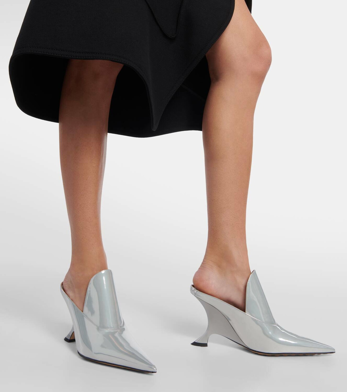 Bottega Veneta Rocket metallic leather mules Bottega Veneta