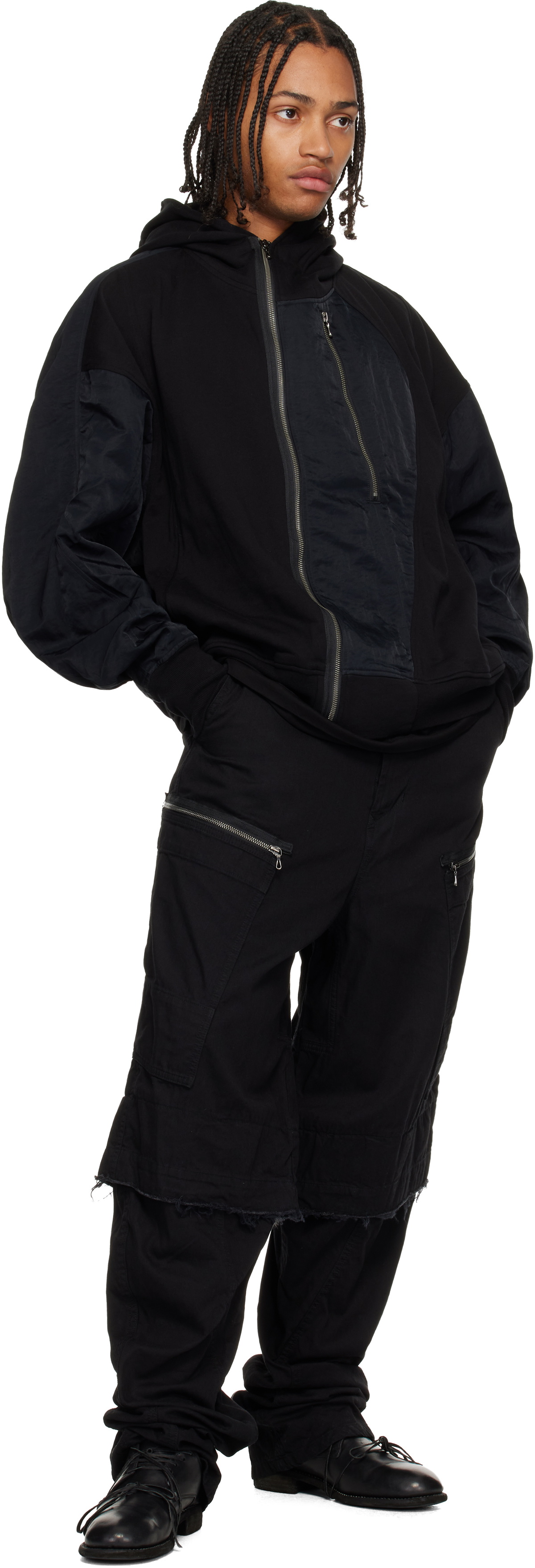 Julius Black Outpost Zip-Up Hoodie