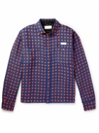 4SDesigns - Checked Tweed Shirt - Blue