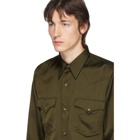 Dries Van Noten Khaki Curtain Shirt