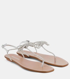 Aquazzura Capri Nights embellished thong sandals