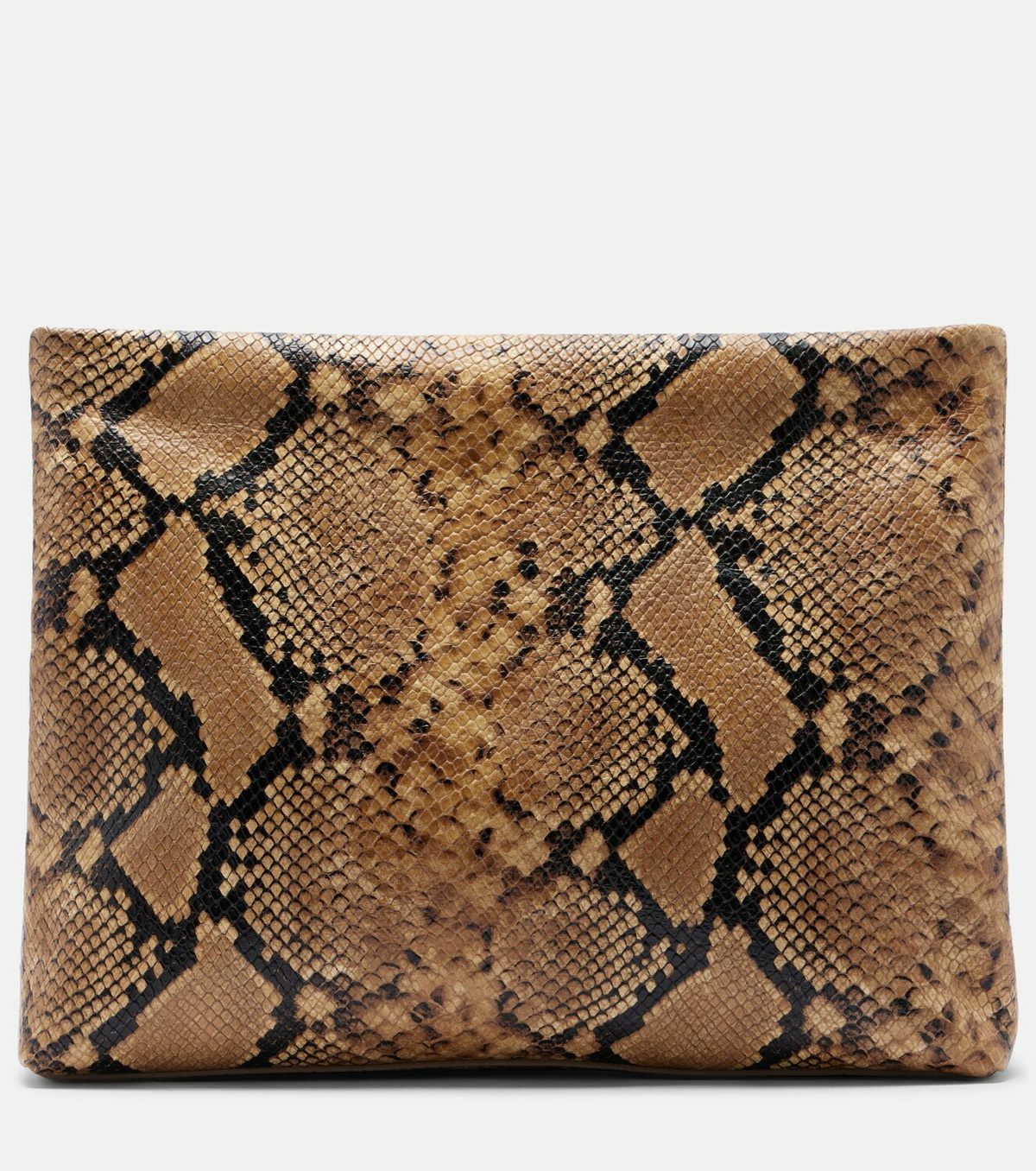 Nili Lotan Jerry Small snake-print leather clutch