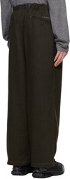 and wander Black Oversized Cargo Pants
