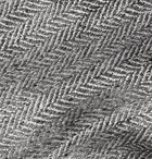 Drake's - 8cm Herringbone Silk Tie - Gray