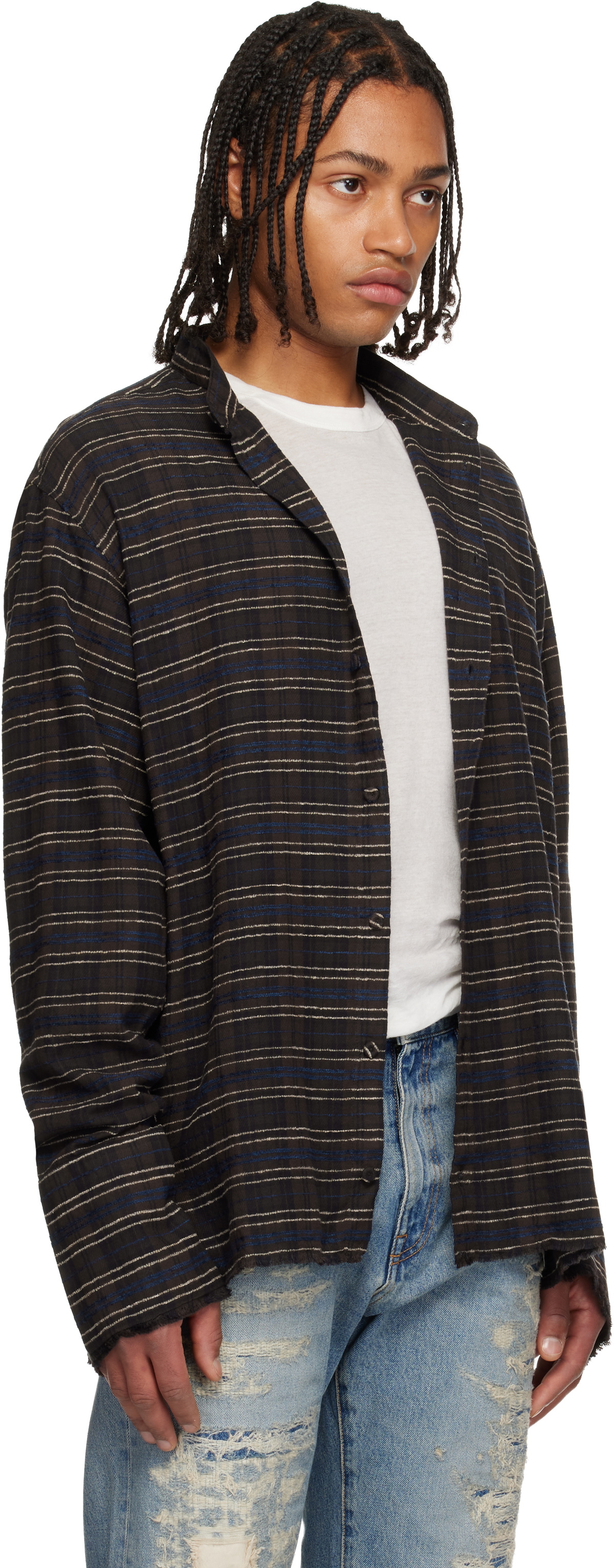 424 Brown Flannel Shirt 424