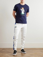 Polo Ralph Lauren - Wimbledon Appliquéd Printed Cotton-Jersey T-Shirt - Blue